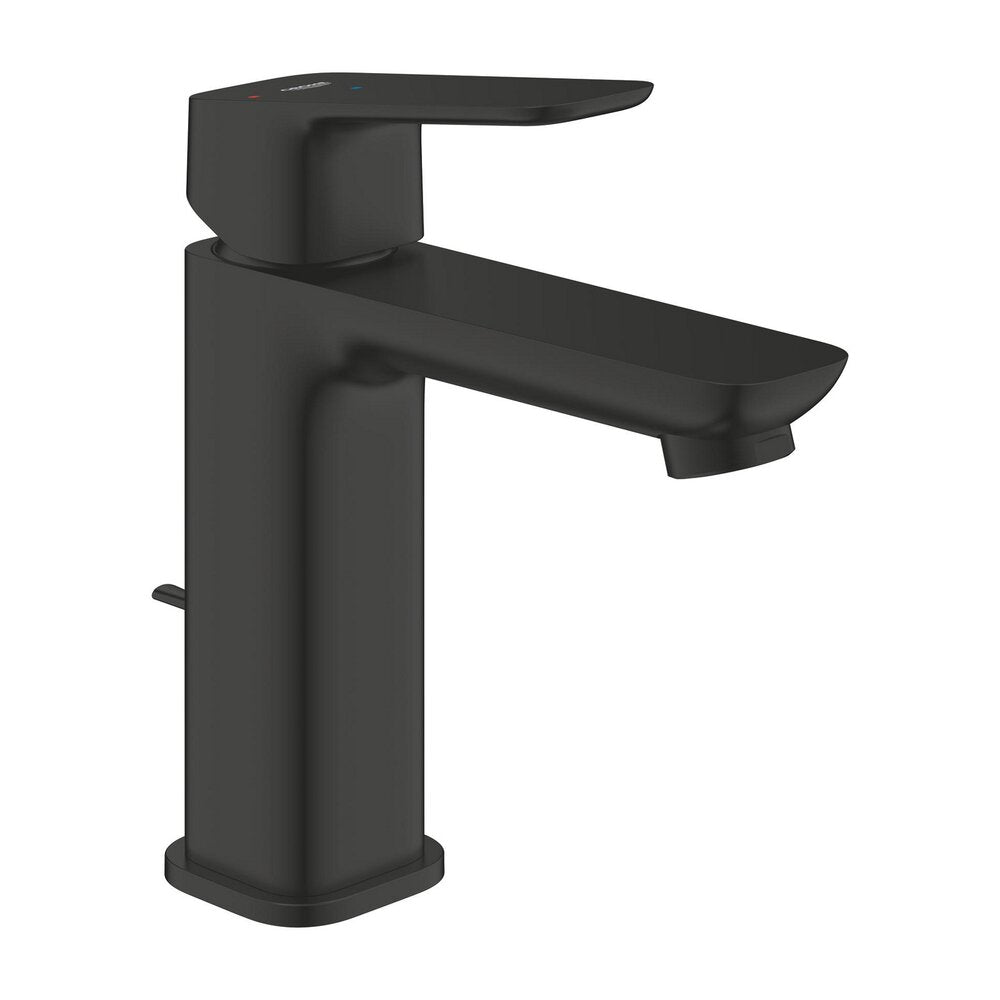 Смесител за мивка Grohe Cubeo M с един лост, матово черно покритие с Pop-Up вентил
