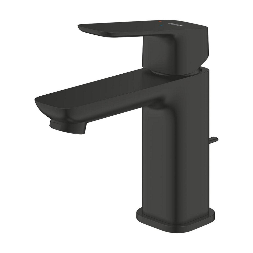 Смесител за мивка Grohe Cubeo S с един лост, матово черно покритие и Pop-Up вентил