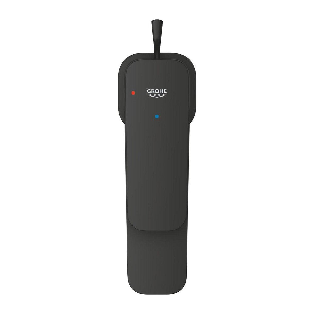 Смесител за мивка Grohe Cubeo S с един лост, матово черно покритие и Pop-Up вентил