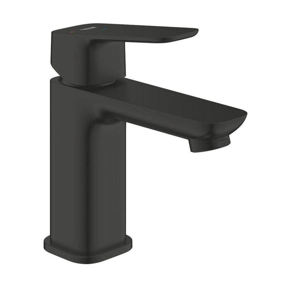 Смесител за мивка Grohe Cubeo S с един лост, матово черно покритие и Push-Open вентил