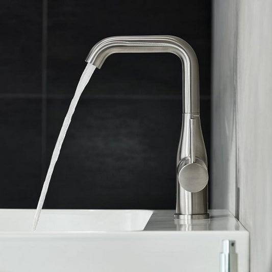Смесител за умивалник Grohe Essence L с Pop-Up вентил, хром Supersteel