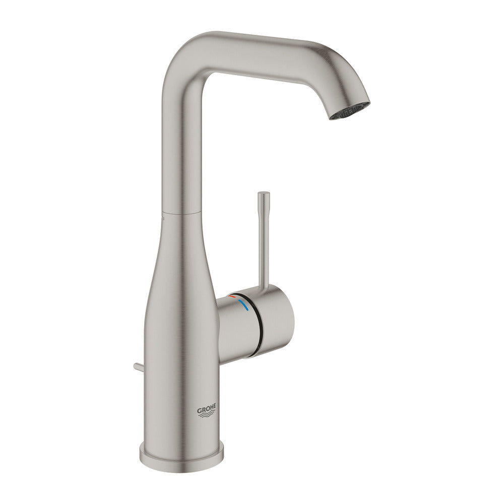 Смесител за умивалник Grohe Essence L с Pop-Up вентил, хром Supersteel