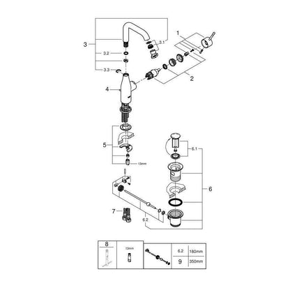 Grohe Essence New L Basin Mixer