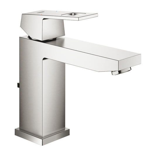 Grohe Eurocube M Chrome Supersteel Basin Mixer with Pop-Up Waste