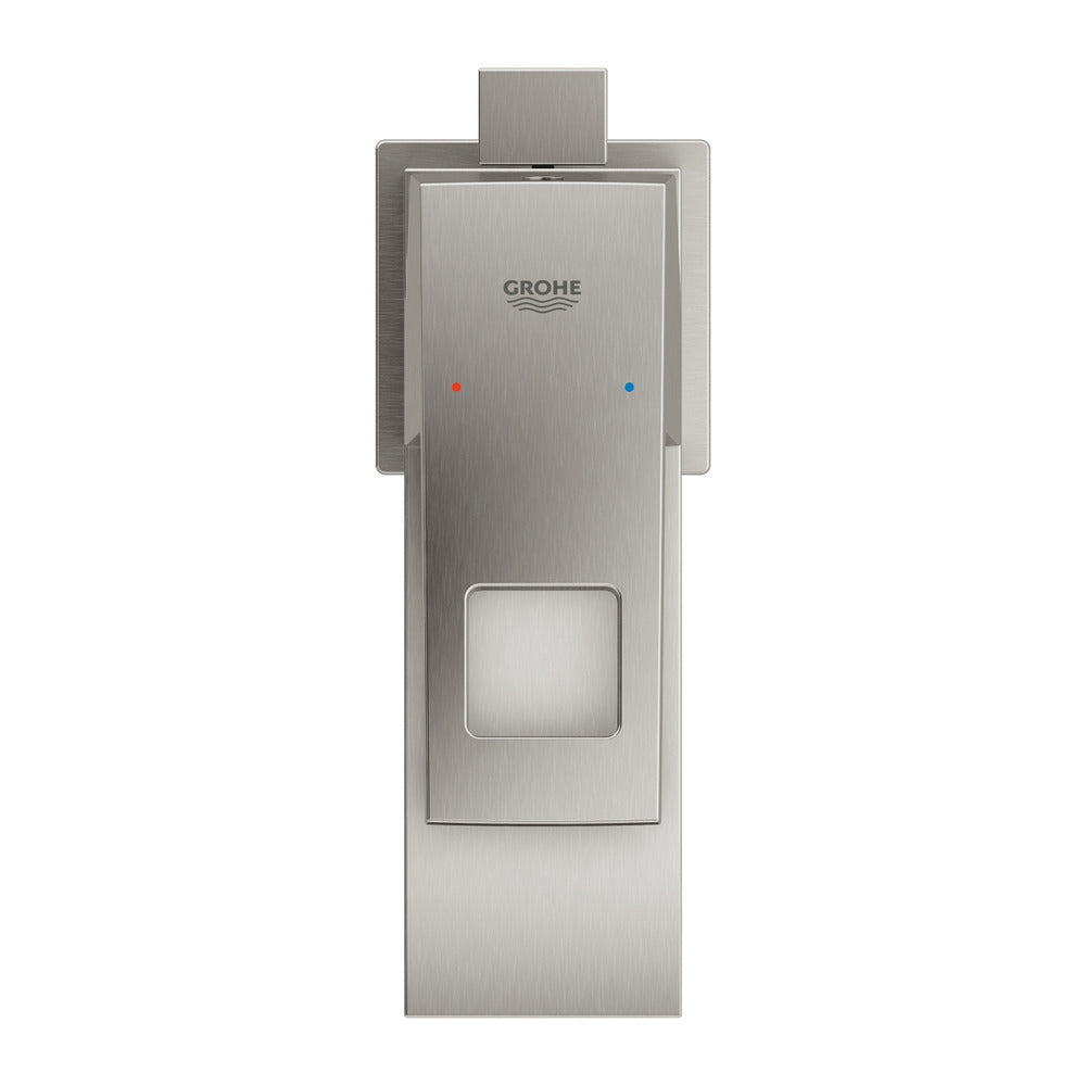 Батерия за мивка Grohe Eurocube S хромирана Supersteel с вентил Pop-Up