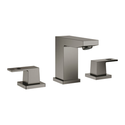 Grohe Eurocube S Double Handle Basin Mixer in Hard Graphite with Waste