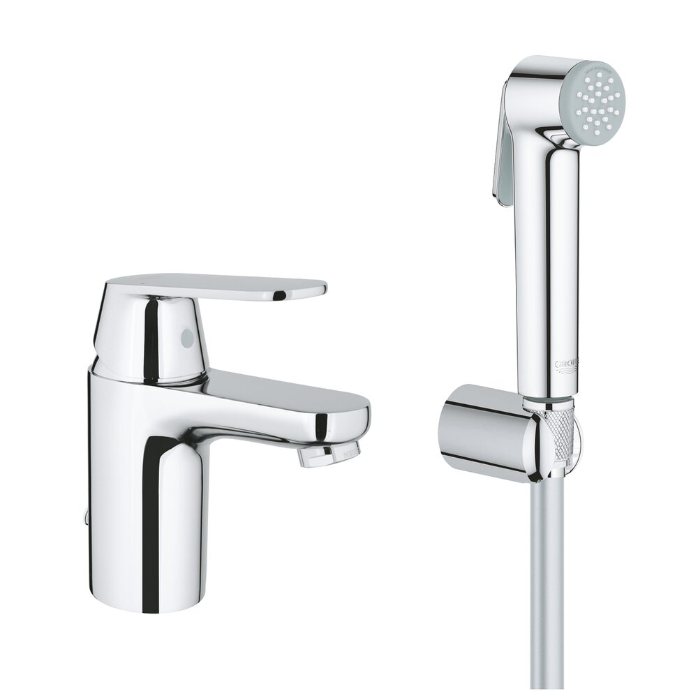 Смесител за умивалник Grohe Eurosmart Cosmopolitan S с хромирана душ-гарнитура