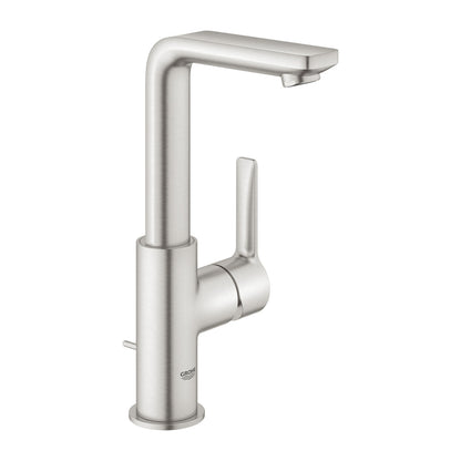 Батерия за мивка Grohe Lineare L хромирана Supersteel с вентил Pop-Up
