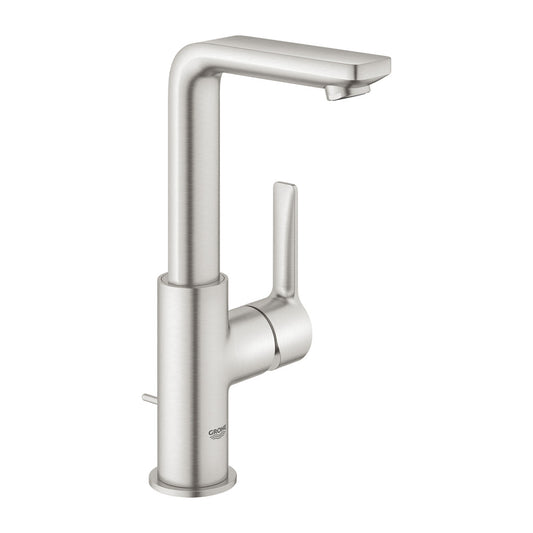 Батерия за мивка Grohe Lineare L хромирана Supersteel с вентил Pop-Up