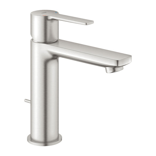 Батерия за мивка Grohe Lineare размер S хромирана Supersteel с поп-ъп клапан