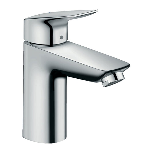 Hansgrohe Logis 100 Basin Mixer with Push-Open Valve Chrome