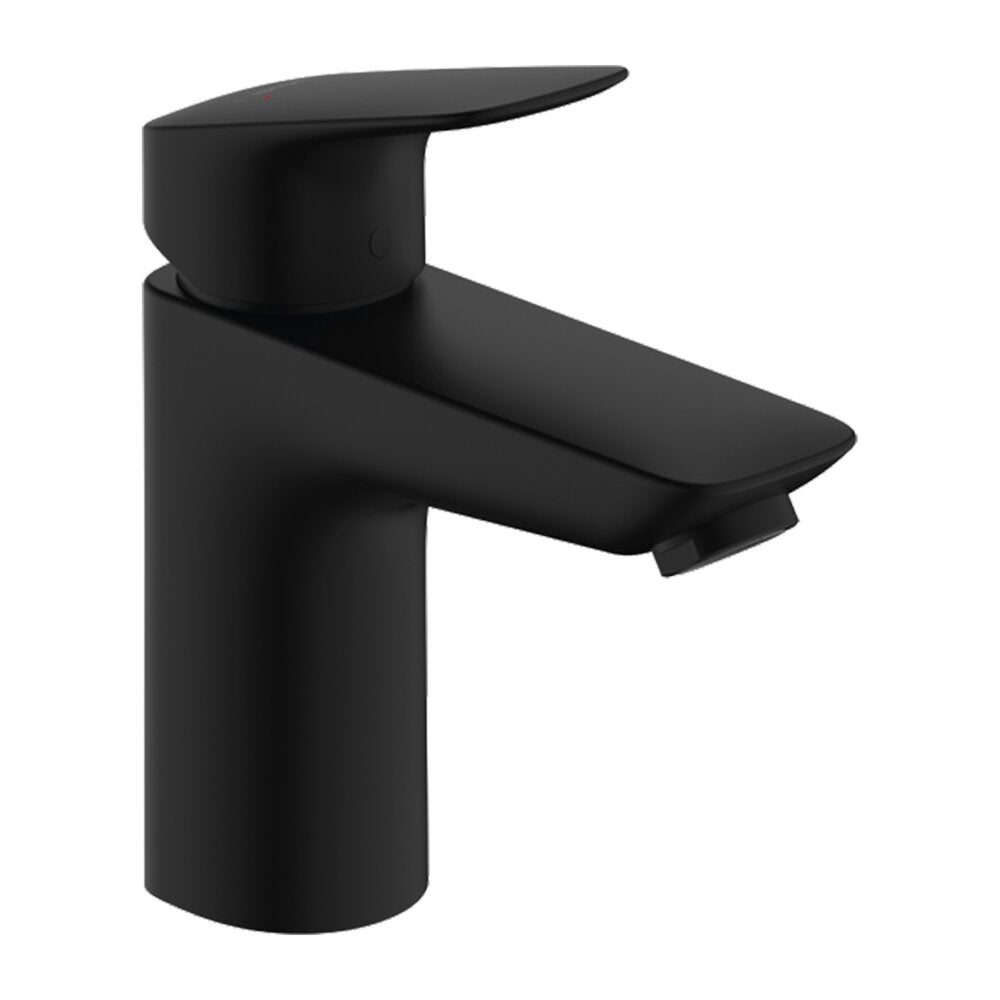 Смесител за мивка Hansgrohe Logis 100 с Push-Open вентил в матово черно