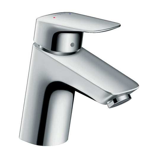 Hansgrohe Logis 70 Basin Mixer with Push-Open Valve Chrome