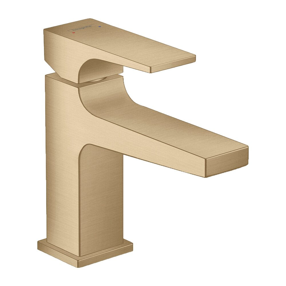 Hansgrohe Metropol 100 Basin Mixer with Push-Open Drain in Brushed Bronze