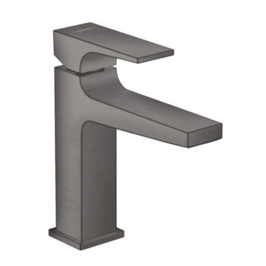 Hansgrohe Metropol 110 Sink Mixer with Push-Open Waste Black - Brushed Chrome