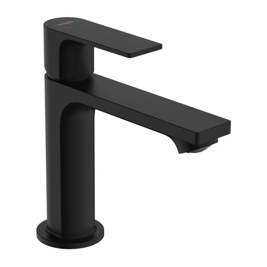 Basin Mixer Hansgrohe Rebris E Matte Black with Pop-Up Drain