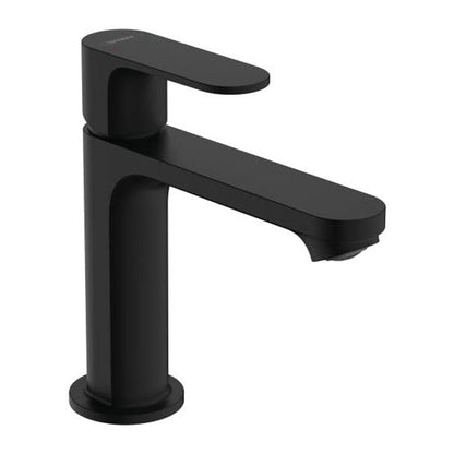 Basin Mixer Hansgrohe Rebris S Matte Black with Pop-Up Drain