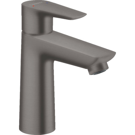 Hansgrohe Talis E 110 Basin Mixer with Black Pop-Up Waste - Brushed Chrome
