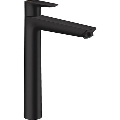 High Basin Mixer Hansgrohe Talis E 240 with Matte Black Pop-Up Waste