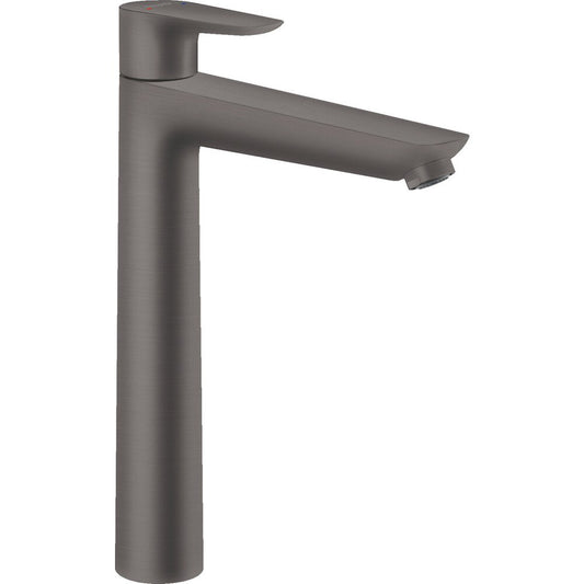 Hansgrohe Talis E 240 High Basin Mixer with Black Pop-Up Waste - Brushed Chrome
