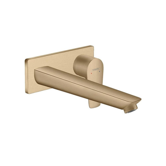 Hansgrohe Talis E 22.5 cm Wall-Mounted Basin Mixer in Brushed Bronze