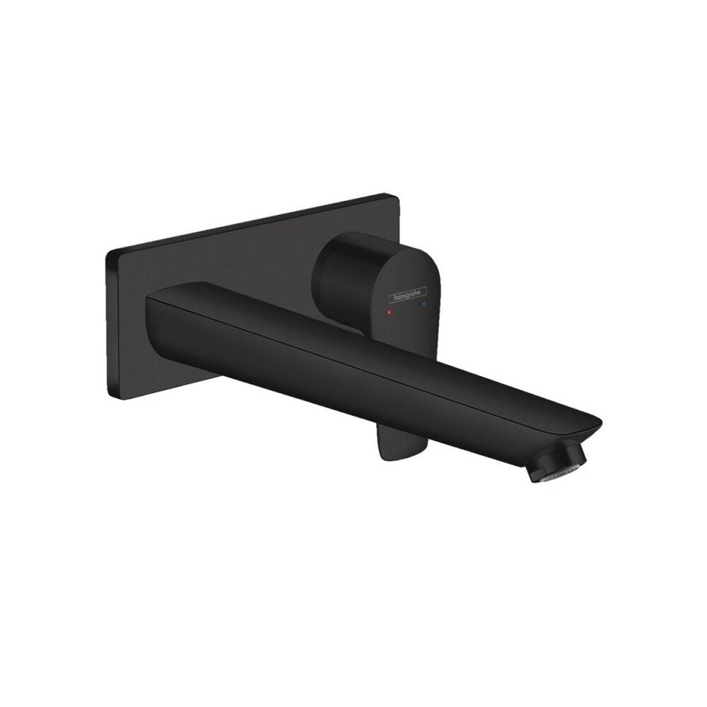 Hansgrohe Talis E 22.5 cm Matte Black Wall-Mounted Basin Mixer