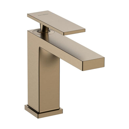 Смесител за мивка Hansgrohe Tecturis E 110 EcoSmart+ с Pop-Up вентил в матово бронзово покритие