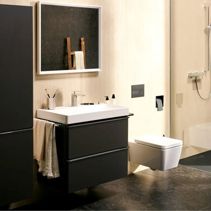 Смесител за мивка Hansgrohe Tecturis E EcoSmart+ с хромирано покритие и Pop-Up механизъм