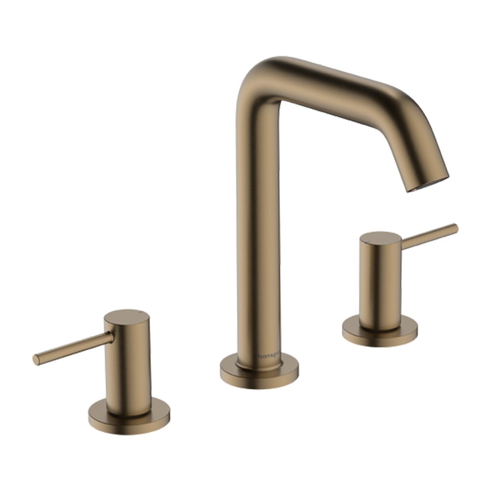 Смесител за мивка Hansgrohe Tecturis S 150 Ecosmart+ с двоен контрол, четкан бронз