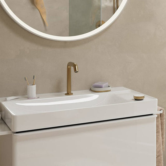 Смесител за умивалник Hansgrohe Tecturis S с два отвора CoolStart завършек бронз сатен