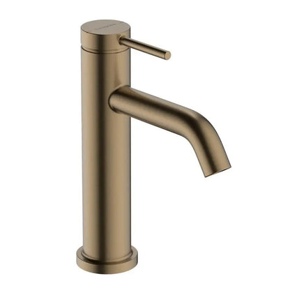Смесител за мивка Hansgrohe Tecturis S EcoSmart+ с матово бронзово покритие и Pop-Up клапан
