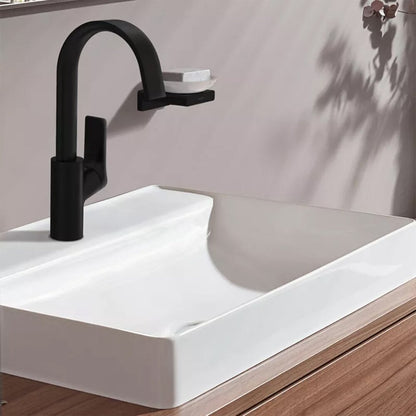 Смесител за мивка Hansgrohe Vivenis 210 с един лост черен мат с Pop-Up клапа