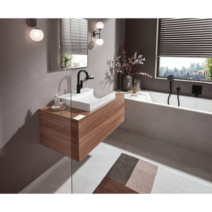 Смесител за мивка Hansgrohe Vivenis 210 с един лост черен мат с Pop-Up клапа