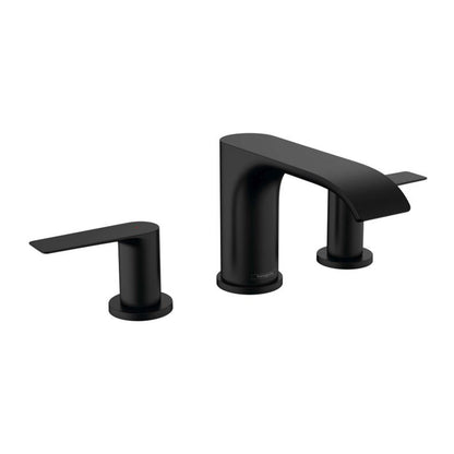 Батерия за мивка Hansgrohe Vivenis 90 с 3 елемента и Pop-Up клапан черен мат