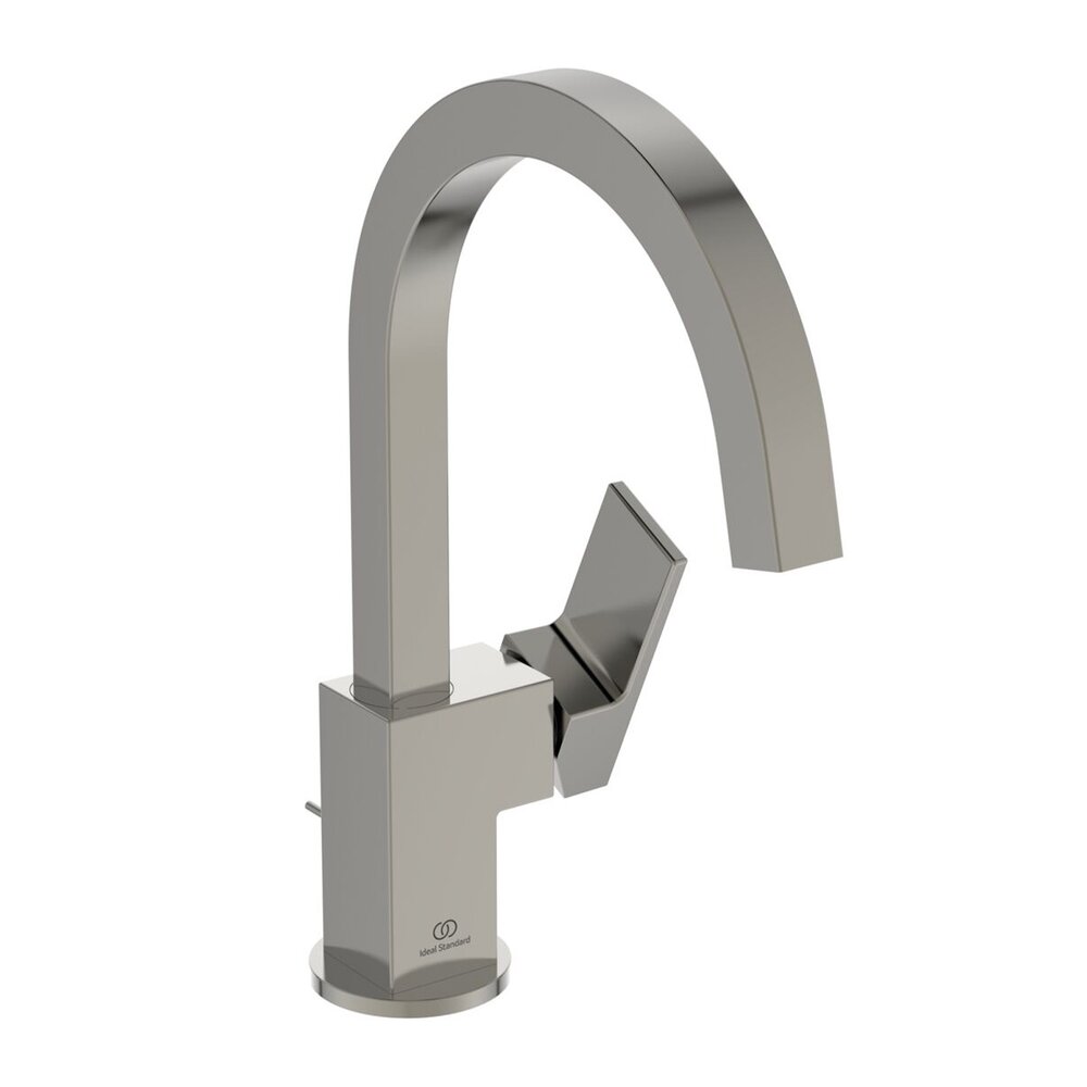 Ideal Standard Atelier Extra Silver Storm Basin Mixer with Pop-Up Waste