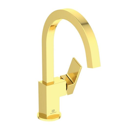 Батерия за умивалник Ideal Standard Atelier Extra, ротационен кран, златно матирано