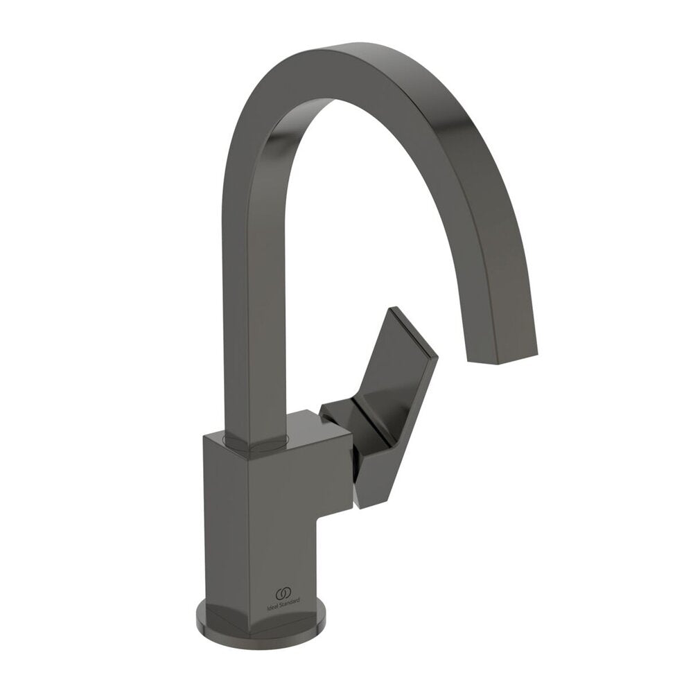 Смесител за мивка Ideal Standard Atelier Extra с въртяща се чаша Magnetic Grey