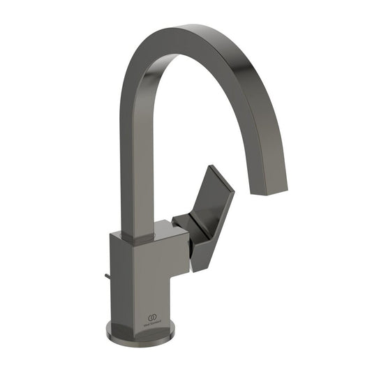Ideal Standard Atelier Extra Magnetic Grey Basin Mixer with Pop-Up Waste
