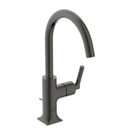 Смесител за мивка Ideal Standard Atelier Joy Neo Magnetic Grey с вентил