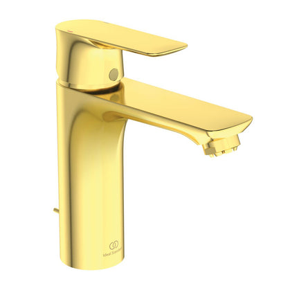 Ideal Standard Connect Air Grande Basin Mixer for Low Pressure Brushed Gold with Waste