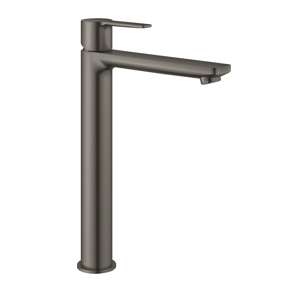 Grohe Lineare XL High Basin Mixer in Brushed Anthracite Hard Graphite