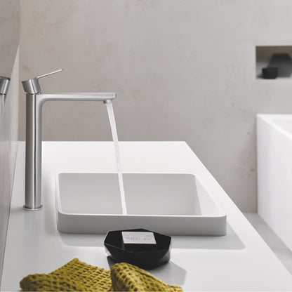 Grohe Lineare XL High Basin Mixer in Brushed Anthracite Hard Graphite