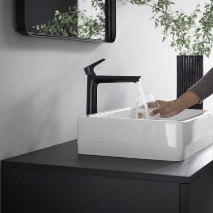 Висока смесителна батерия за мивка Hansgrohe Talis E 240 без вентил черен мат