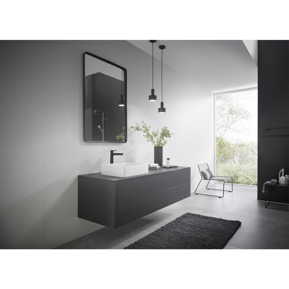 Висока смесителна батерия за мивка Hansgrohe Talis E 240 без вентил черен мат