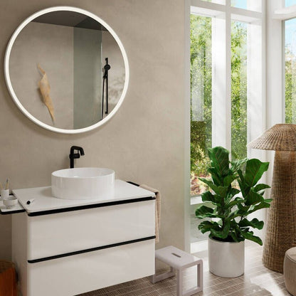 Висока смесителна батерия за мивка Hansgrohe Tecturis S EcoSmart+ 240 Fine CoolStart матово черно