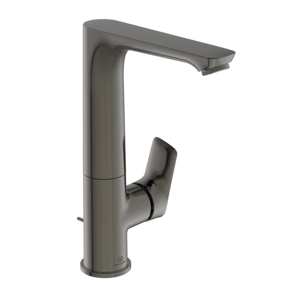 Висока батерия за умивалник Ideal Standard Connect Air Magnetic Grey с вентил и въртяща се тръба