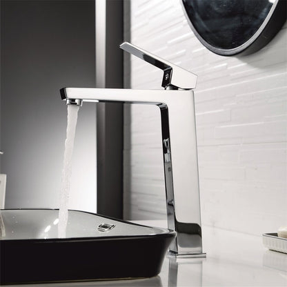 Inter Ceramic Elinor High Single-Handle Sink Faucet in Polished Chrome