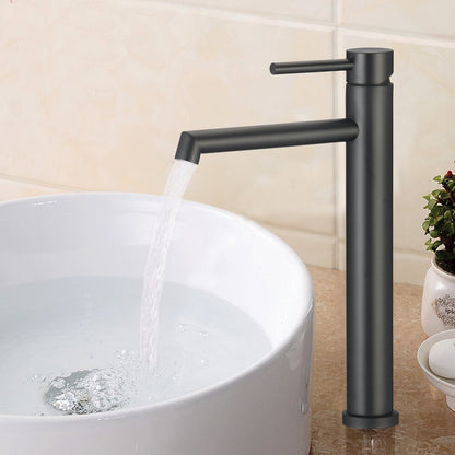 Inter Ceramic SS High Single-Handle Sink Faucet Matte Black