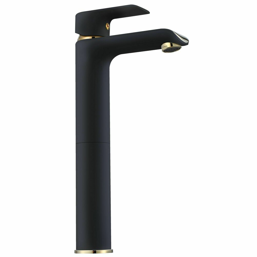 Rea Bloom High Basin Mixer Black - Gold