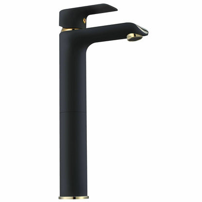 Rea Bloom High Basin Mixer Black - Gold